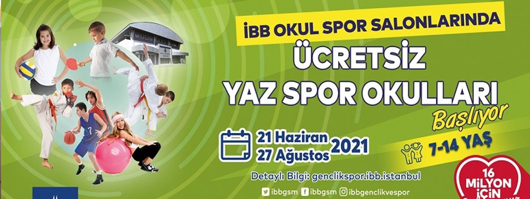 İBB’NİN ÜCRETSİZ YAZ SPOR OKULLARI BAŞLIYOR