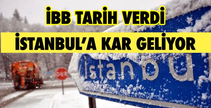 İstanbul'a kar geliyor