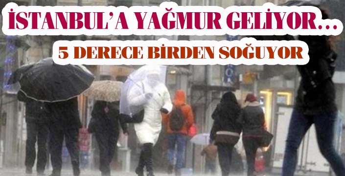 İSTANBUL’A YAĞMUR GELİYOR...