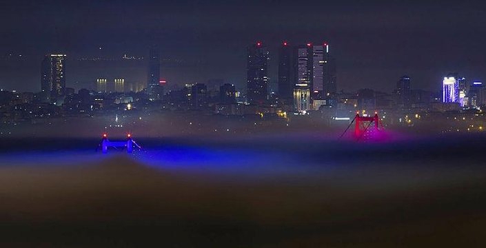 İstanbul'da sis yoğunluğu!
