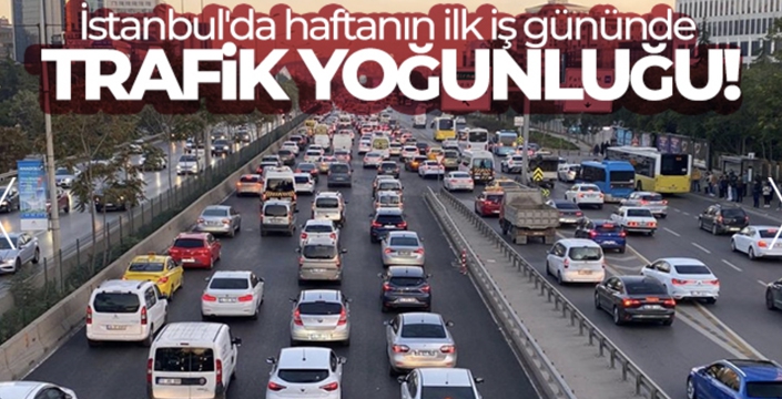İSTANBUL GÜNE TRAFİK İLE BAŞLADI