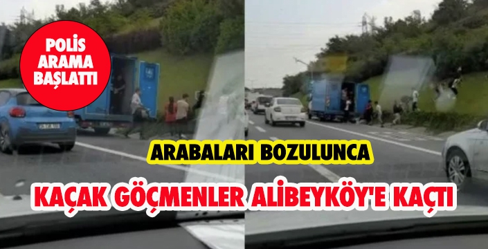 KAÇAK GÖÇMENLER ALİBEYKÖY'E KAÇTI