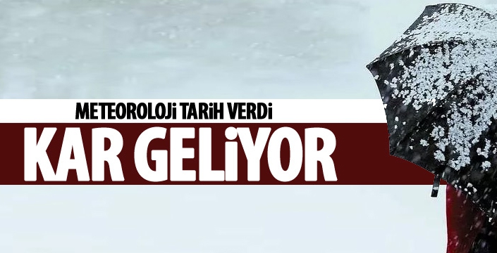 Meteorolojiden kar uyarısı!