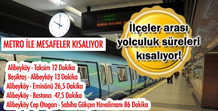 METRO İLE MESAFELER KISALIYOR