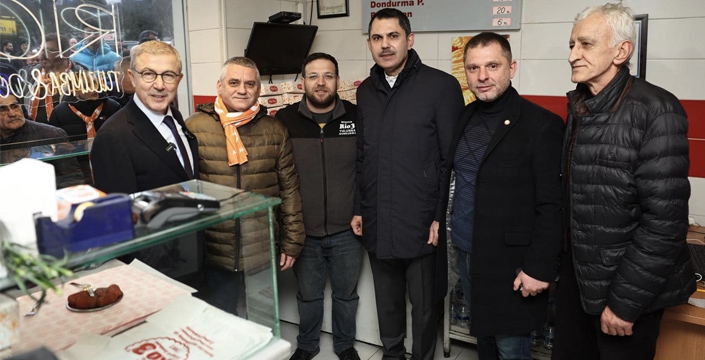 Murat Kurum, Alibeyköy esnafını ve  AK Nokta’yı ziyaret etti