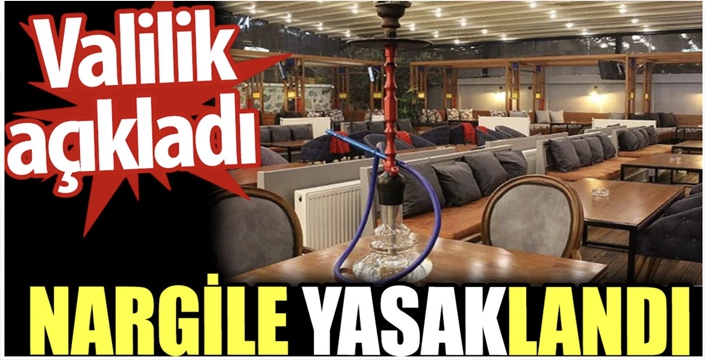 Sahil ve parklarda nargile servisi yasaklandı