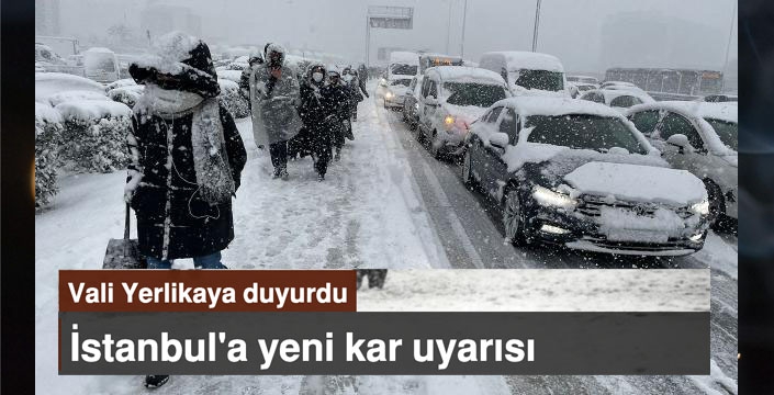 Vali Yerlikaya'dan kar uyarısı