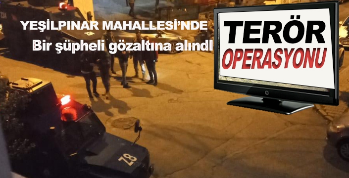 YEŞİLPINAR'DA TERÖR  OPERASYONU