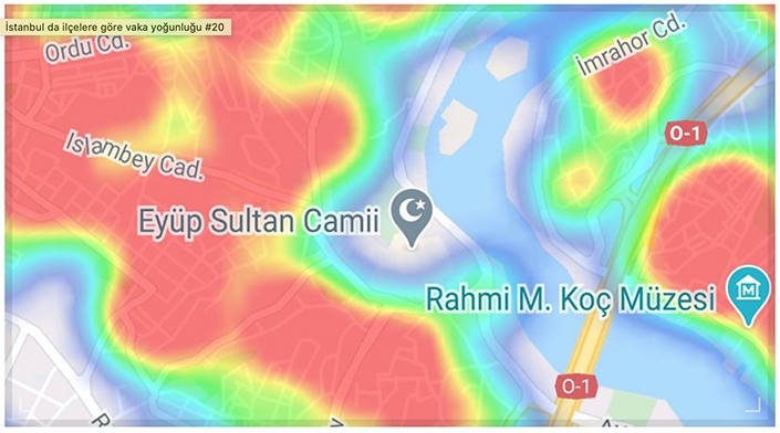 EYÜPSULTAN KIRMIZIYA BOYANDI